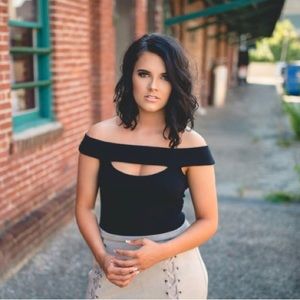 Off the Shoulder Black Bodysuit